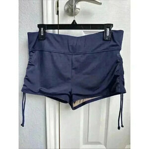 Livi By Lane Bryant Pull On Swim Size 14 Short Blue Side Strings Lined